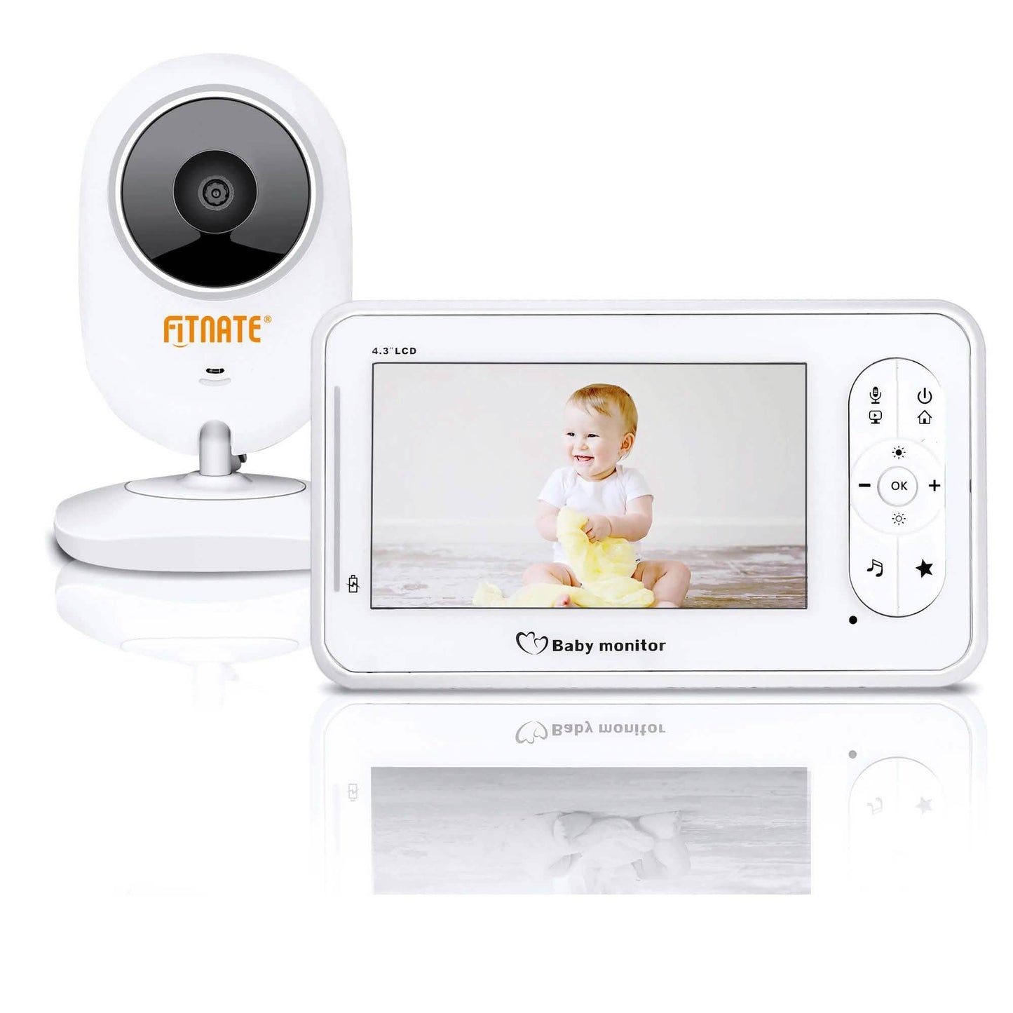 4.3" Baby Monitor 2.4Ghz Wireless Camera Video 2-Way Talk