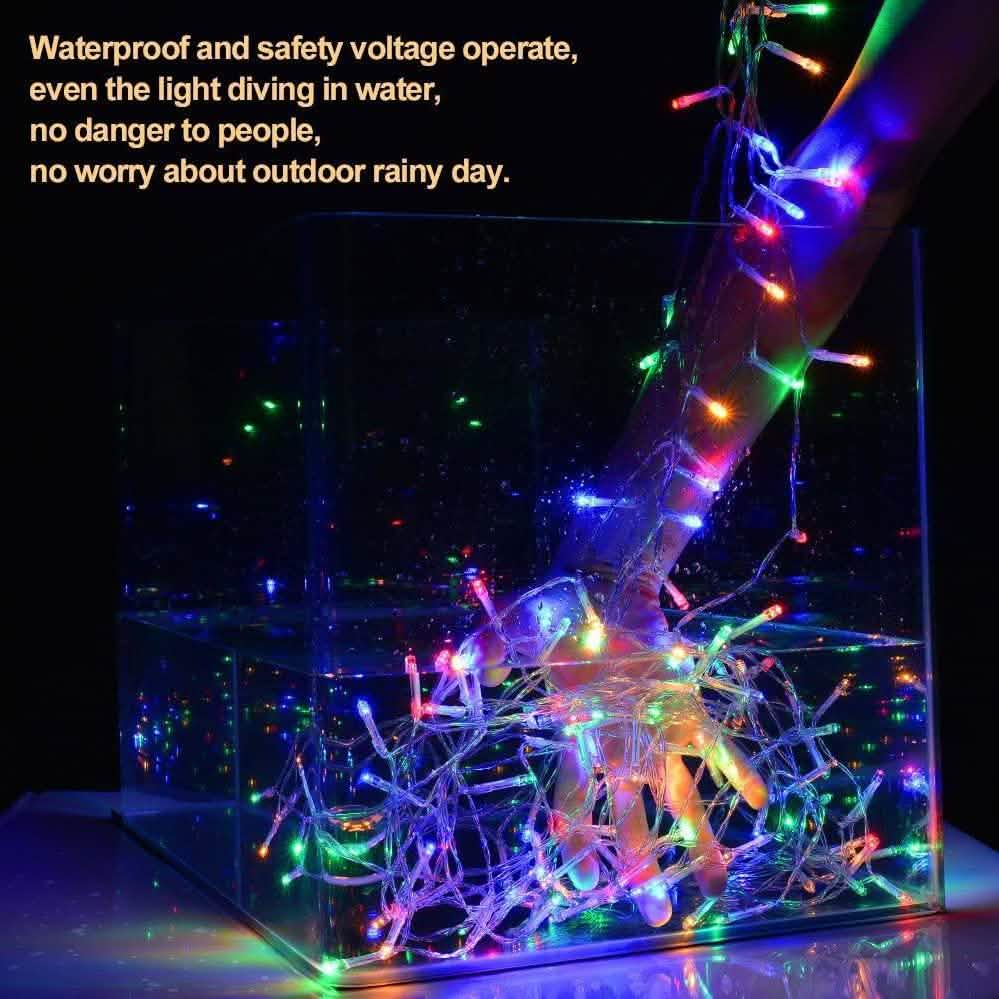 448 LED RGB Multi-color Waterproof String Fairy Curtain Lights