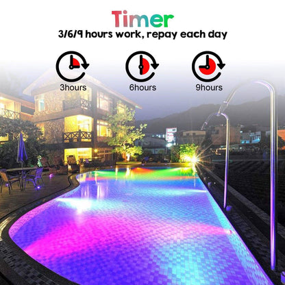 48 LED Waterproof Underwater Spotlight Lights Submersible Lamp