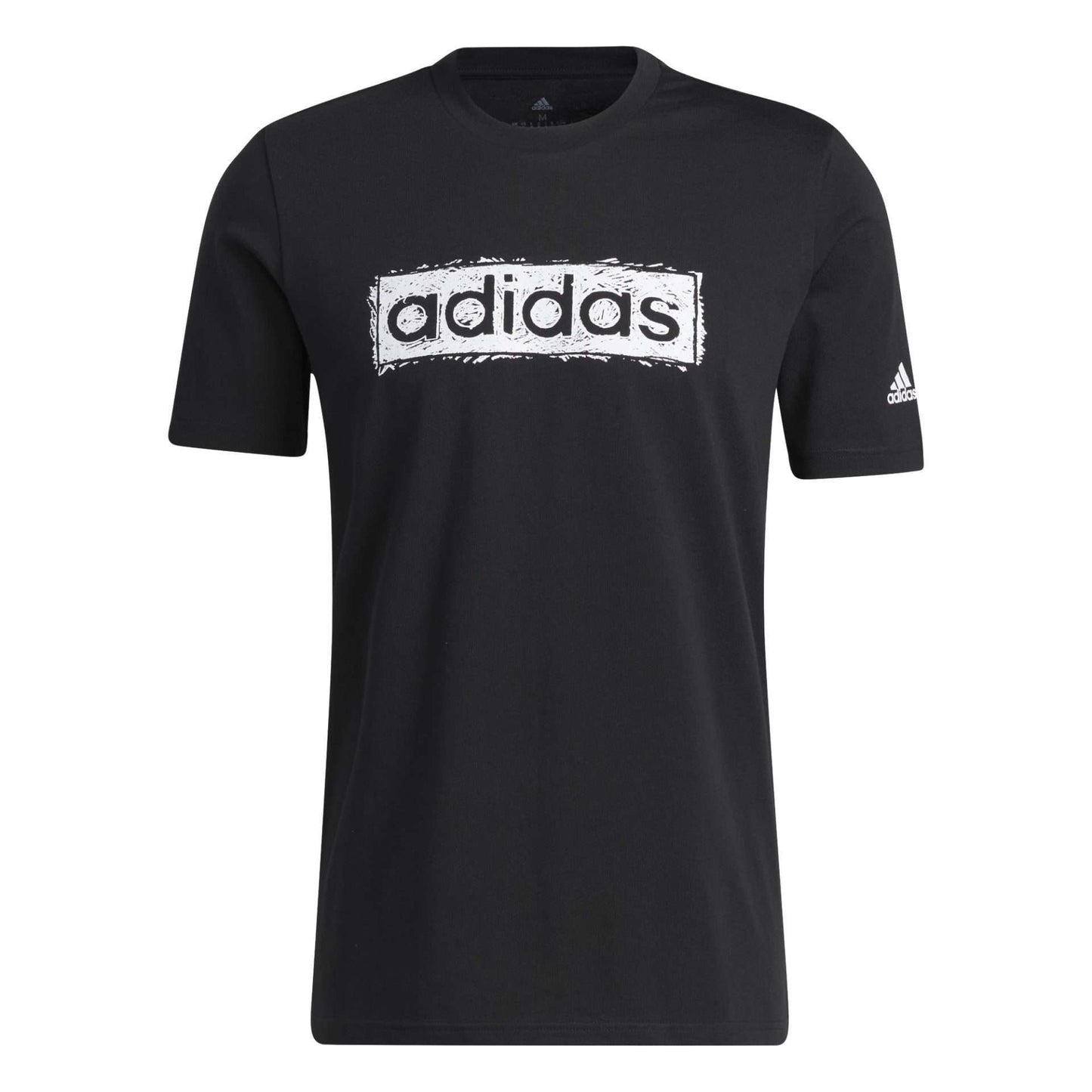adidas Men's Sketch Linear Graphic T-Shirt - Black