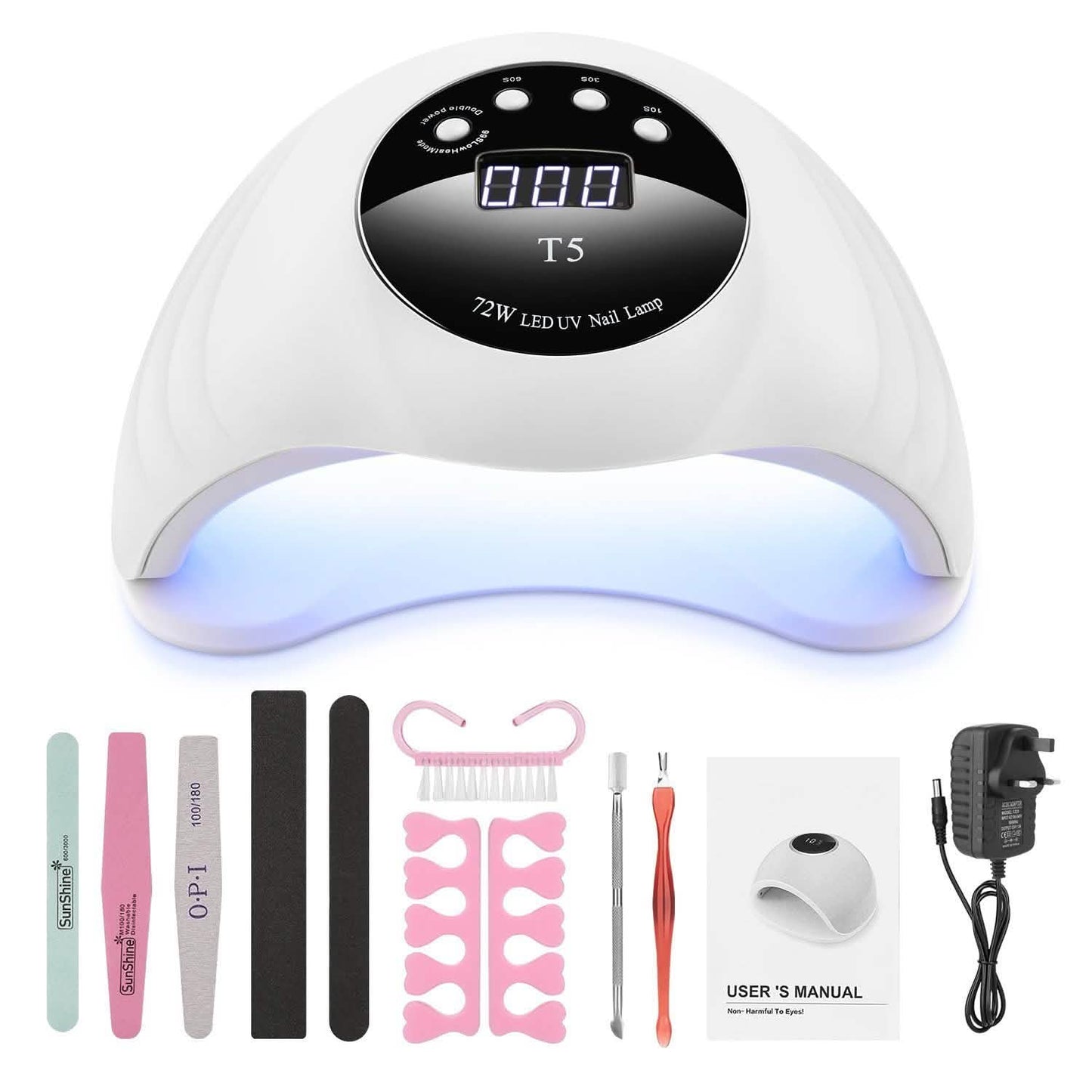 48W UV LED Gel Nail Lamp with 4 Timer