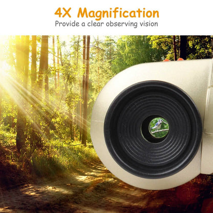 4x30 Kid Toy Night Vision Binoculars with Pop-Up LED Light