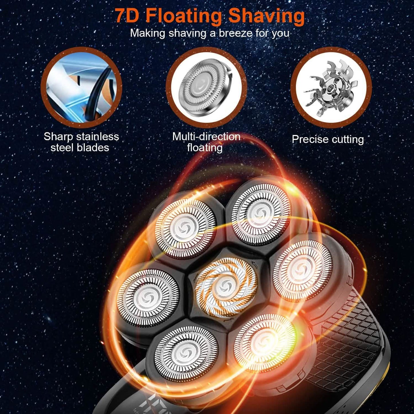 5-in-1 Rechargeable Cordless Trimmer Shaver Kit