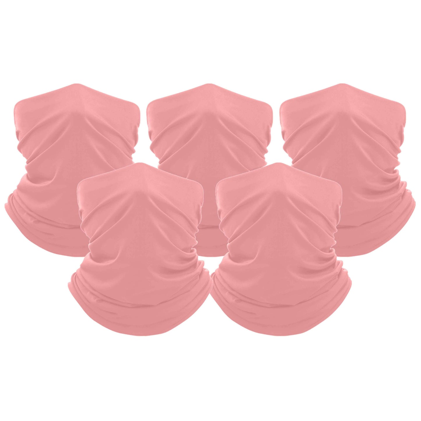 5-Pack: Unisex Moisture Wicking Gaiter Face Neck Scarf Bandanna