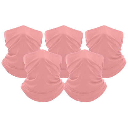 5-Pack: Unisex Moisture Wicking Gaiter Face Neck Scarf Bandanna
