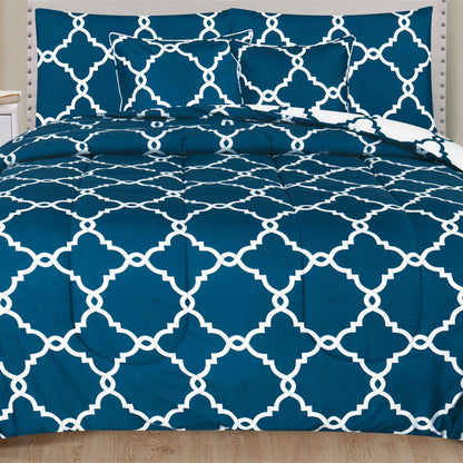 5-Piece: Reversible Comforter Set