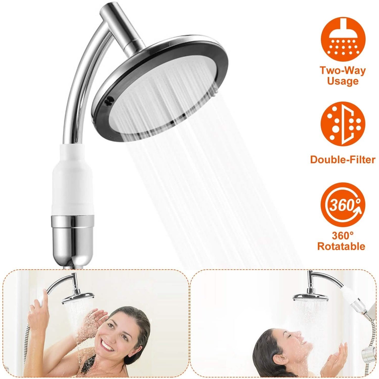 5.5-Inch High Pressure Shower Head
