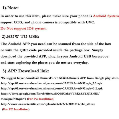 5.5mm Android Waterproof Endoscope