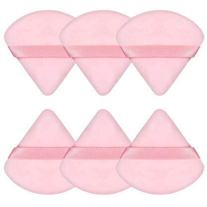 6-Piece: Face Soft Triangle Powder Puff