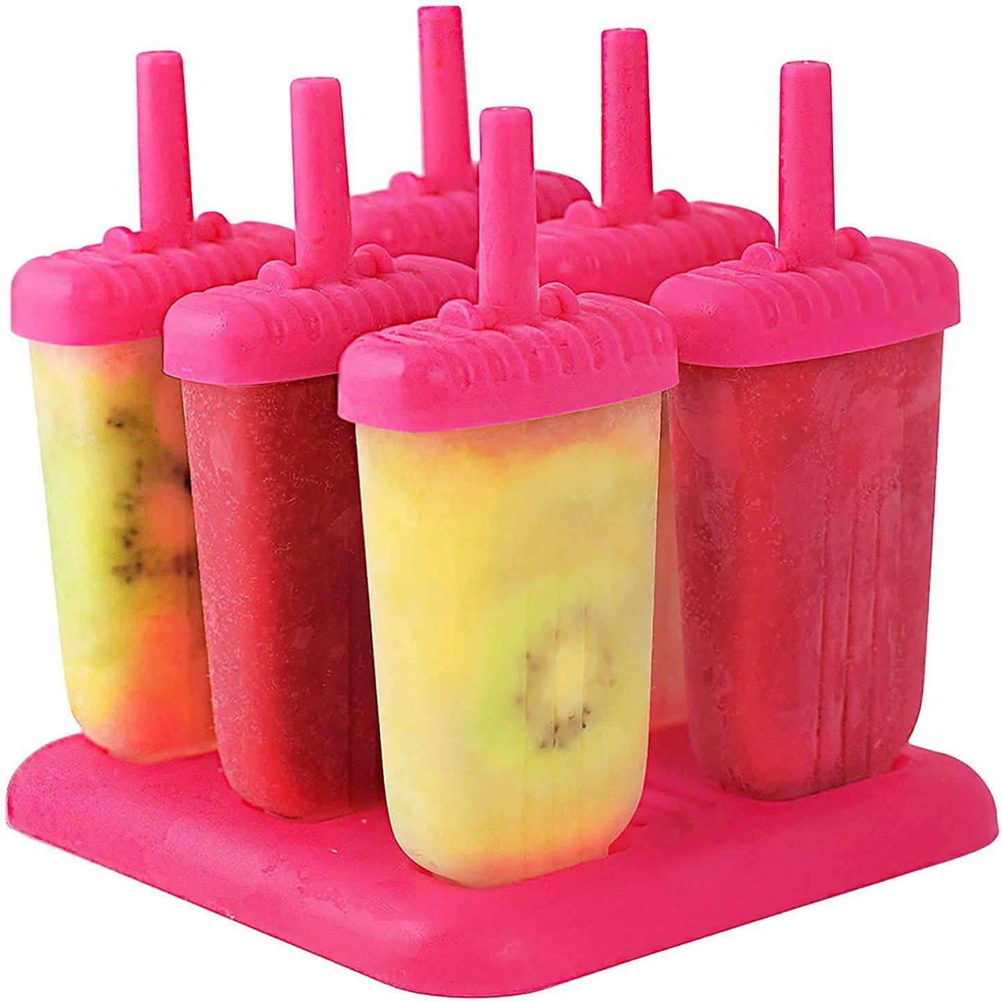 6-Piece: Popsicle Molds Reusable Ice Cream DIY Ice Pop Maker