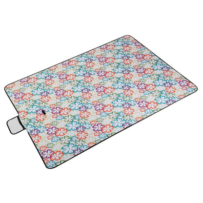 60" x 78" Foldable Waterproof Picnic Blanket with Strap