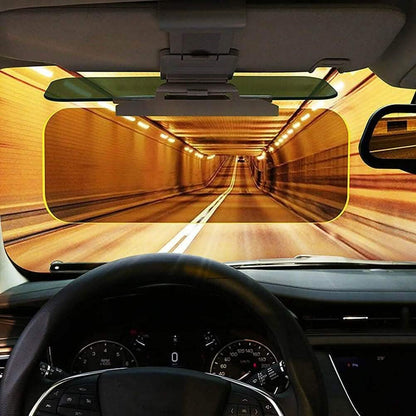 Dual-Use Car Sun Visor – Polarized Day & Night Anti-Glare, UV Resistant
