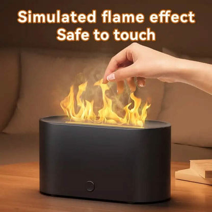 7-Color Simulated Flame Humidifier Aromatherapy Machine