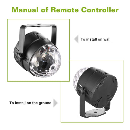 7 Colors Sound Activated Party Lights with Remote Control