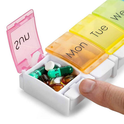 7-Day Weekly Travel Pill Organizer