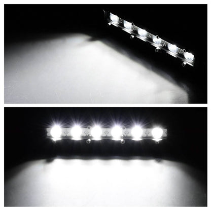7" LED Light Bar Single Row Offroad Spot Lights