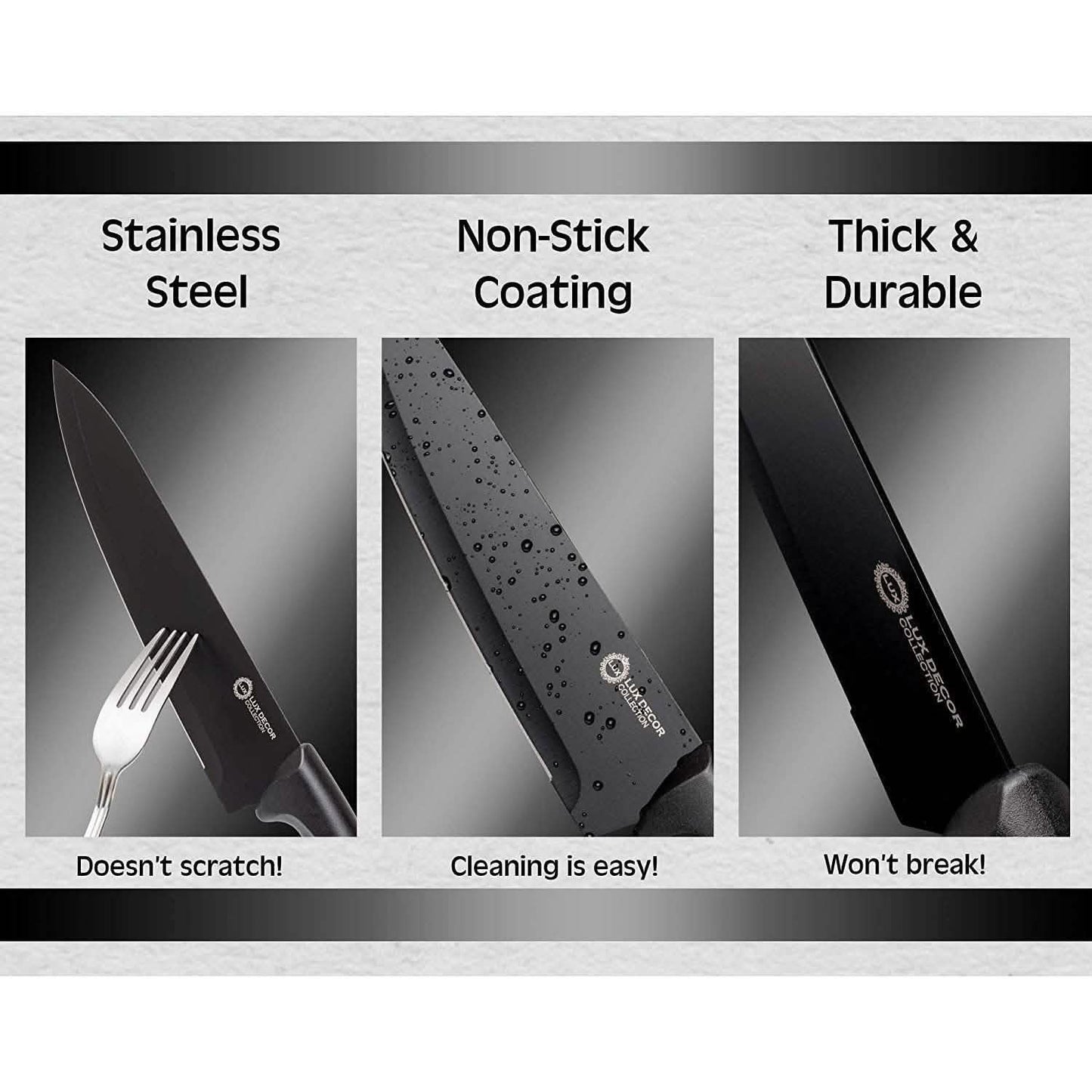7-Piece Set: Chef Knife, Bread, Carving, Utility, Pairing, Cheese, Pizza
