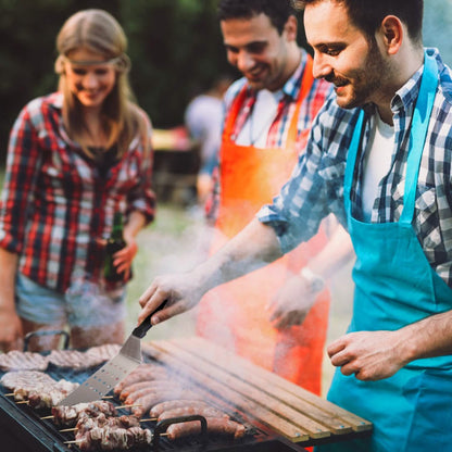 7-Piece Set: Stainless Steel BBQ Grilling Utensil Tools