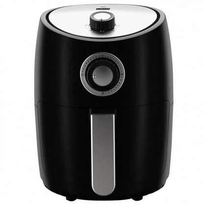 Emerald Air Fryer and Recipe Book 1000 Watts, 2 Liter Rapid Air Motion with Timer