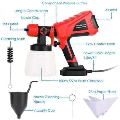 750W Electric Paint Sprayer