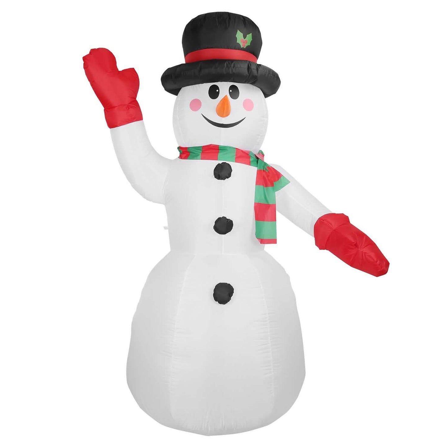 7.9ft Christmas Inflatable Giant Snowman Blow Up with LED Lights Hat Scarf