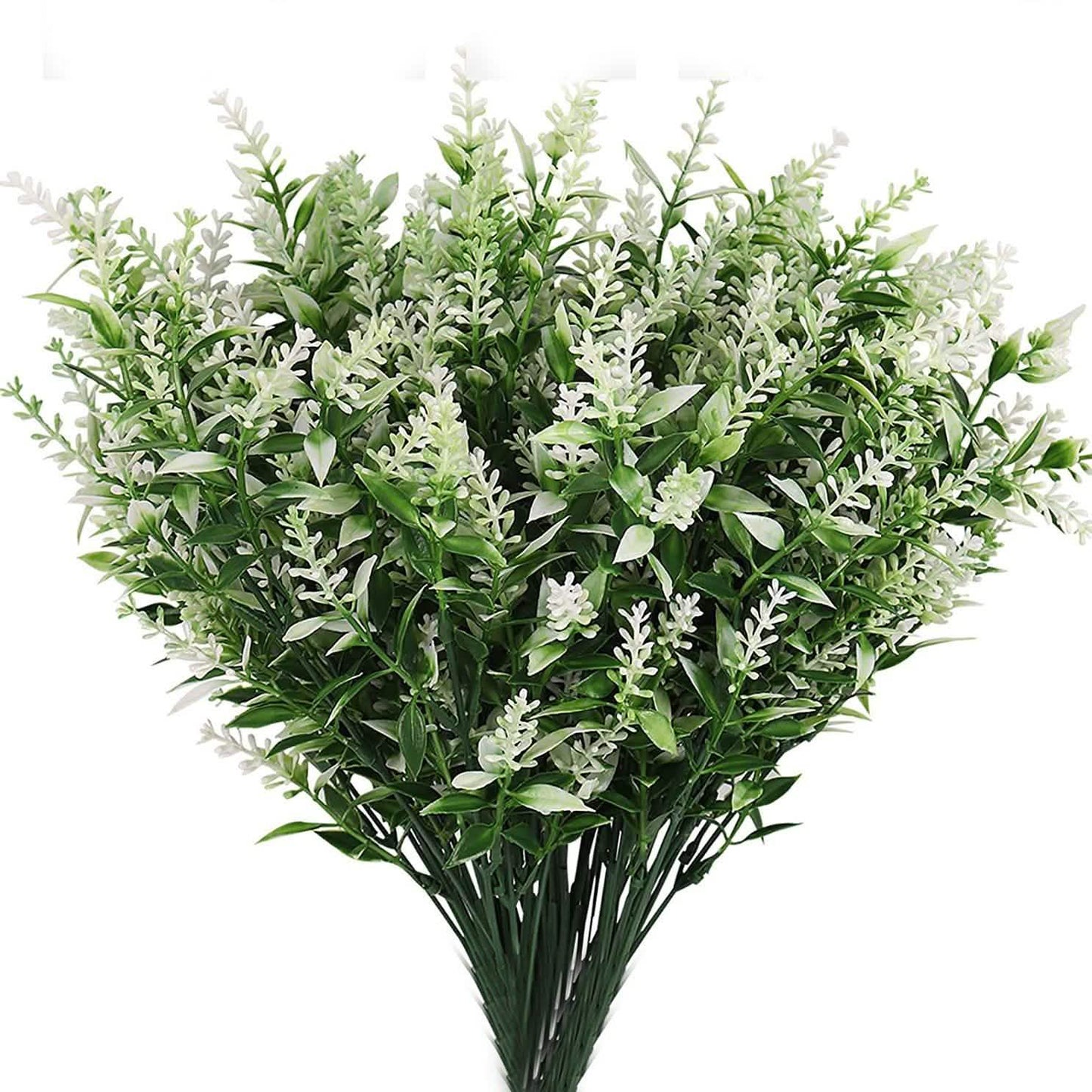 8 Bundles Artificial Lavender Plastic Flower Decorations