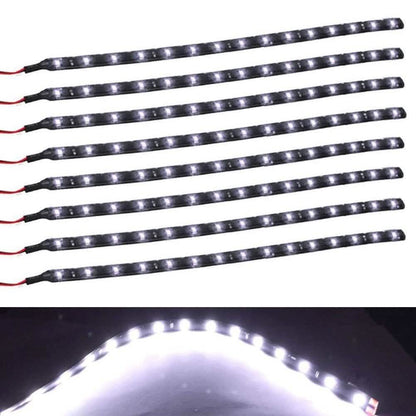 8-Piece: Flexible Waterproof LED Strip Light for Car