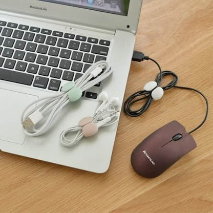 8-Piece: Portable Reusable Cable Clips Organizer