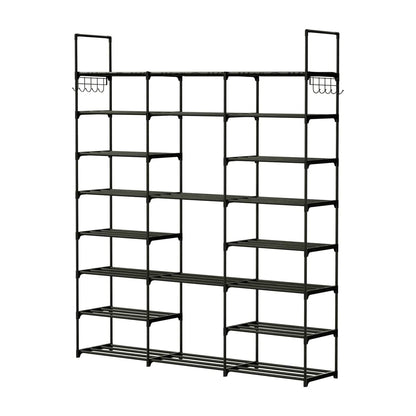8-Tier Shoe Rack Metal Shoe Storage Shelf