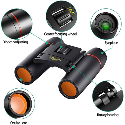 8 x 21 Small Pocket Binoculars Compact