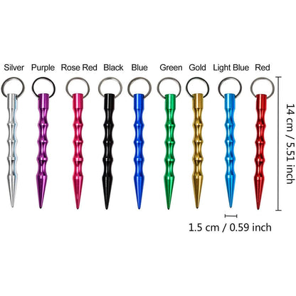 9-Pack: Aluminum Self-Defence Key Chain