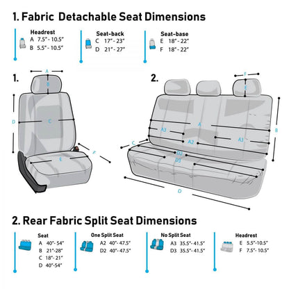9-Piece Set: Supreme Cloth Seat Covers