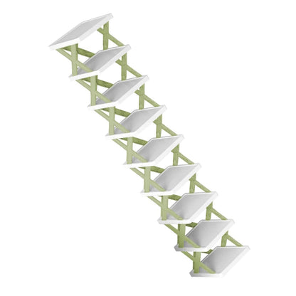 9-Tier Narrow Entryway Shoe Rack Plastic Vertical Shoe Organizer