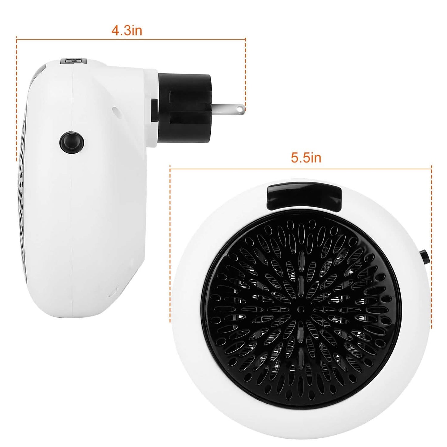 900W Portable Heater Fan with Remote Control