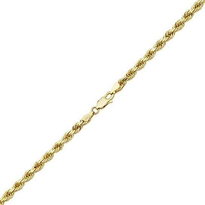 .925 Sterling Silver 1.5MM Diamond Cut Rope Chain Necklace
