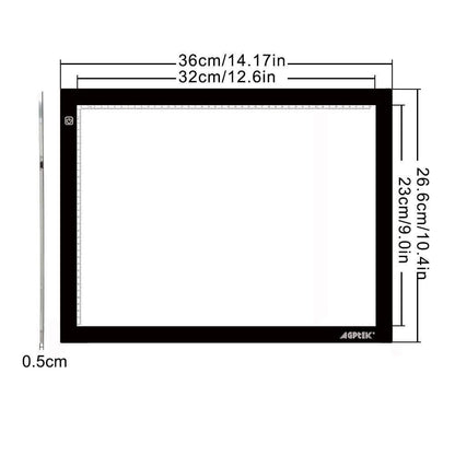 A4 LED Artcraft Tracing Light Pad