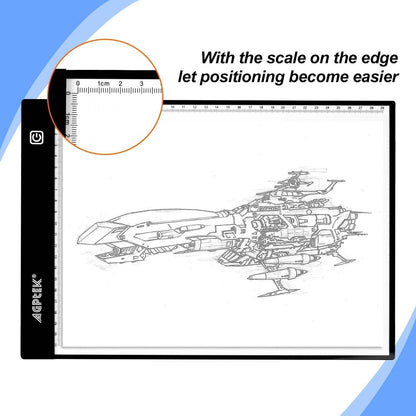 A4 Size LED Artcraft Tracing Light Pad Box Tattoo Animation Designing