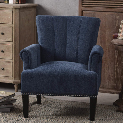 Accent Rivet Tufted Polyester Armchair
