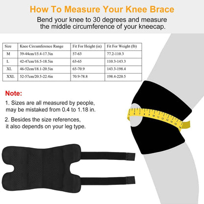 Adjustable Open Patella Compression Knee Brace