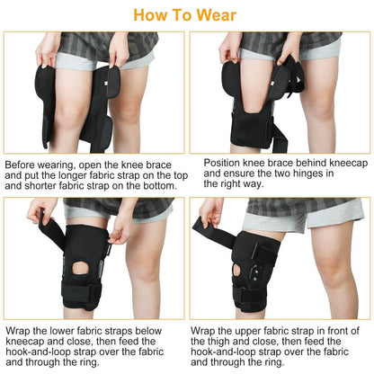 Adjustable Open Patella Compression Knee Brace