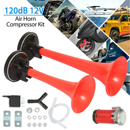 Air Horn Dual Trumpet 12V 115DB