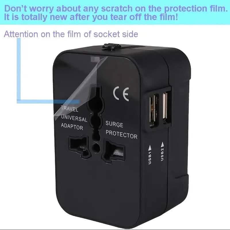 All-in-One Universal Travel Charger with Dual USB Charging Ports