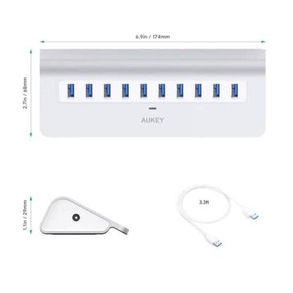 Aukey 10-Port CB-H6 USB 3.0 Hub