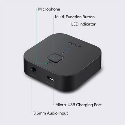 AUKEY Bluetooth Receiver V4.1 Wireless Audio Music Adapter