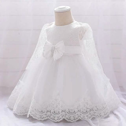 Baby Girls' Basic Christening Floral Dress