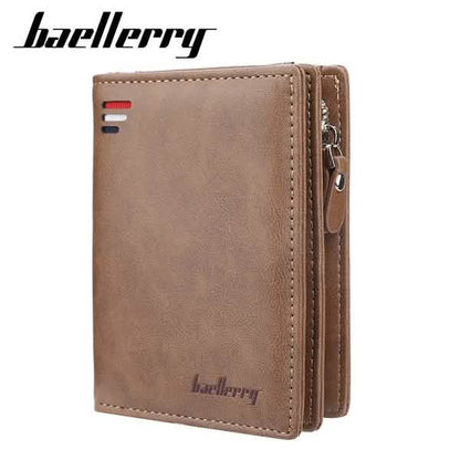 Baellerry Men's Zipper Short Fashion Wallet