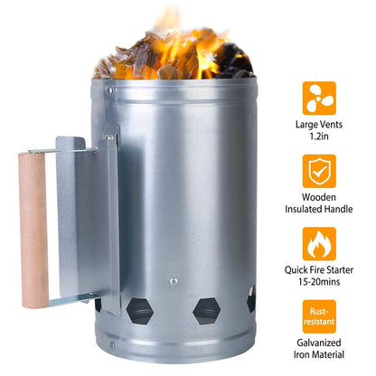 BBQ Charcoal Chimney Can Grill Lighter