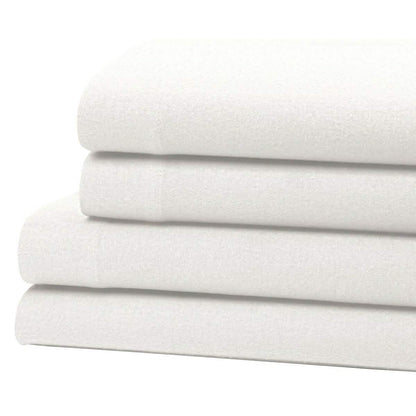 Bibb Home 100% Cotton Solid Flannel Sheet Set