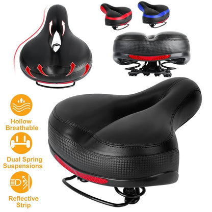 Bike Seat Water Resistant Bicycle Padded Saddle Wear