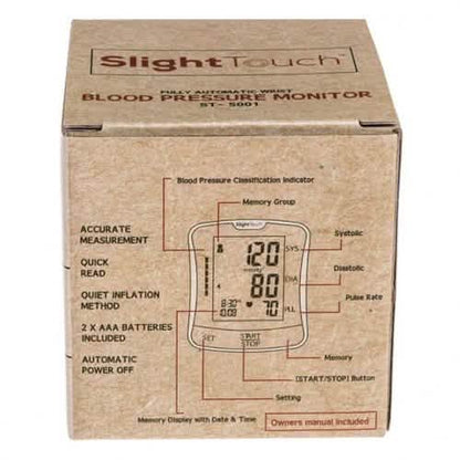 Blood Pressure Wrist Monitor with Large LCD Display